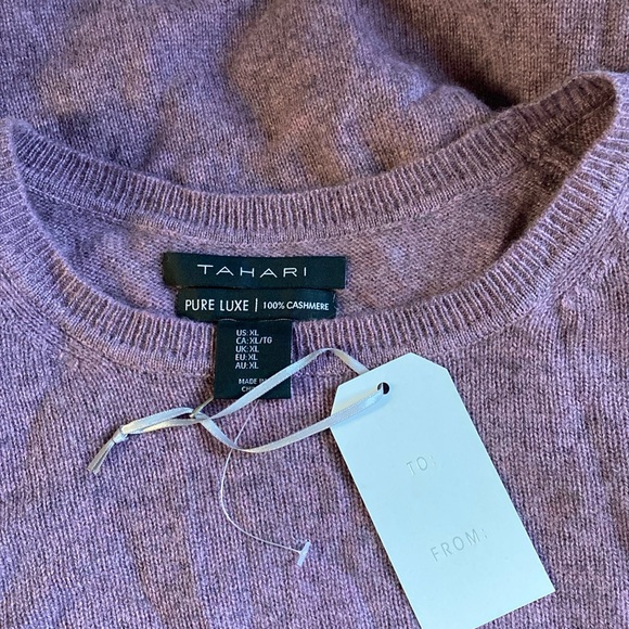 Tahari 💯 Cashmere Luxurious Sweater New With Tags - Picture 14 of 16